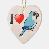 I Love Blue Quakers Keramisch Ornament (Links)