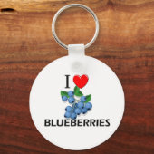 I Love Blueberries Sleutelhanger (Voorkant)