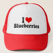 I Love Blueberries Trucker Pet (Voorkant)