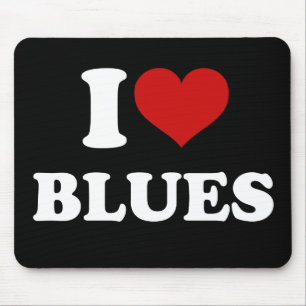 I Love Blues Muismat