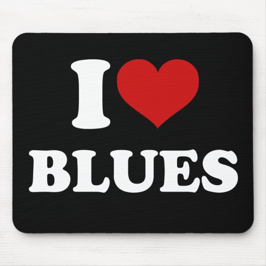 I Love Blues Muismat (Voorkant)