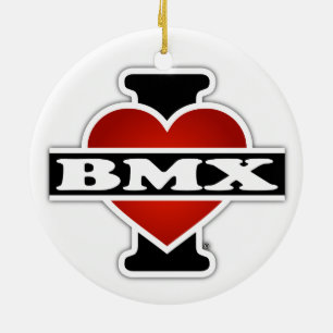 I Love BMX Keramisch Ornament