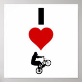 I Love BMX (verticaal) Poster (Voorkant)