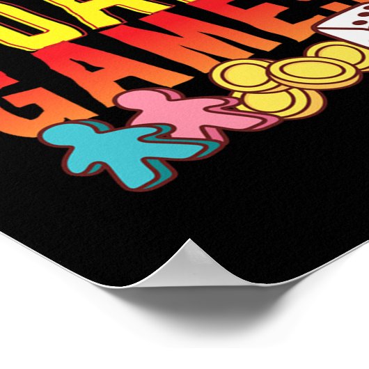 I Love Board Games Nerd Poster (Hoek)