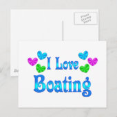 I Love Boating Briefkaart (Voorkant / Achterkant)