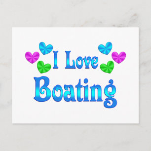 I Love Boating Briefkaart