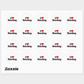 I Love Boating Ronde Sticker (Vel)