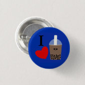 I Love Boba Drink #1 Button (Voorkant /achterkant)