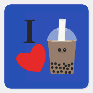 I Love Boba Drink #1 Sticker