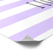 I Love Boba Kawaii Bubble Tea Taro Ube Paars Poster (Hoek)