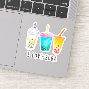 I Love Boba Sticker