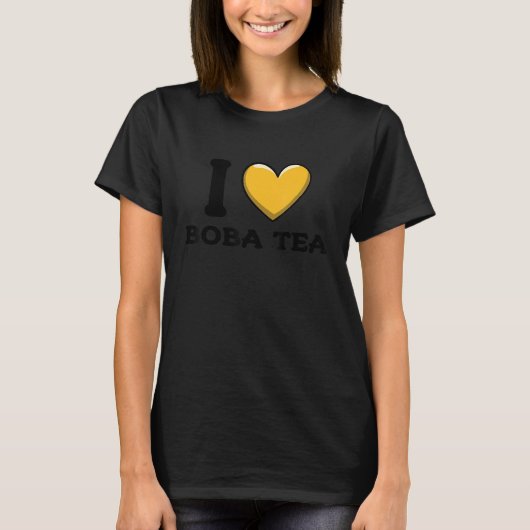 I Love Boba Tea Bubble Tea Lovers_2 T-shirt (Voorkant)