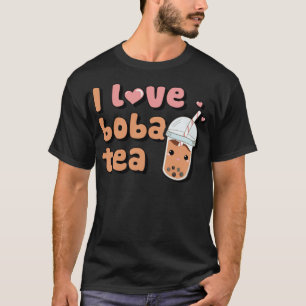 I Love Boba Tea Funny Boba Tea Bubble Tea attire T-shirt
