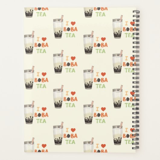 I Love Boba Tea Planner (Achterkant)