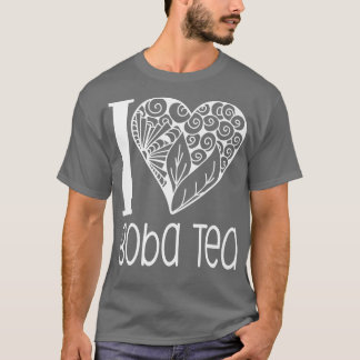 I Love Boba Tea voor Bubble Tea Lovers Premium T-shirt