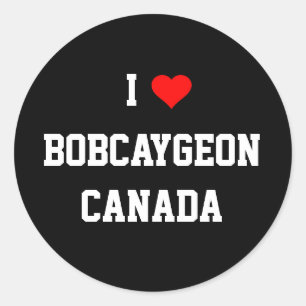 I Love Bobcaygeon, Canada Ronde Sticker