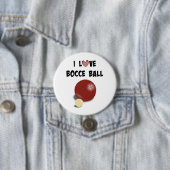 I Love Bocce Ball Ronde Button 7,6 Cm (In situ)