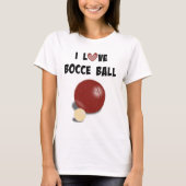 I Love Bocce Ball T-shirt (Voorkant)