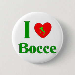 I Love Bocce Ronde Button 5,7 Cm