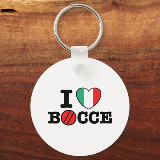 I Love Bocce Sleutelhanger (Voorkant)