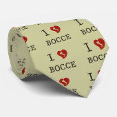 I Love Bocce Stropdas (Opgerold)
