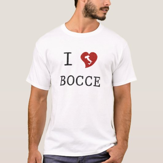 I Love Bocce T-shirt (Voorkant)