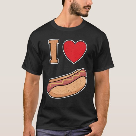 I love bockwurst with mustard t-shirt (Voorkant)