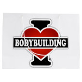 I Love Bodybuilding Groot Cadeauzakje (Achterkant)