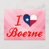 I Love Boerne, Texas Briefkaart (Voorkant)