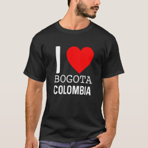 I Love Bogota Colombia Flag Map Colombiaanse Pride T-shirt
