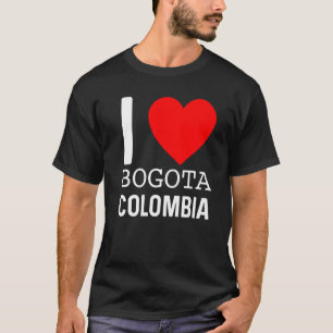 I Love Bogota Colombia Flag Map Colombiaanse Pride T-shirt