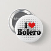 I Love Bolero Ronde Button 5,7 Cm (Voorkant /achterkant)