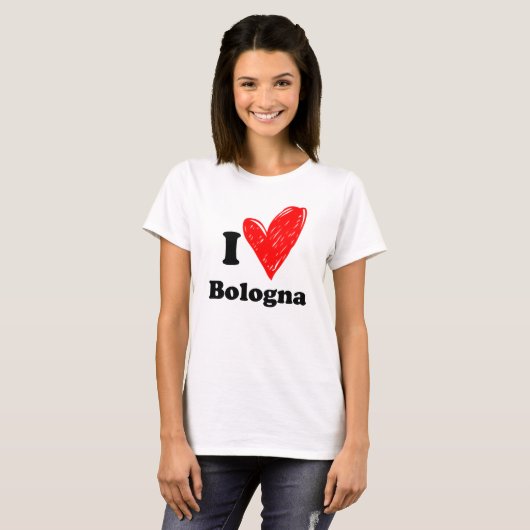 I love Bologna T-shirt (Voorkant volledig)