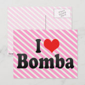 I Love Bomba Briefkaart (Voorkant / Achterkant)