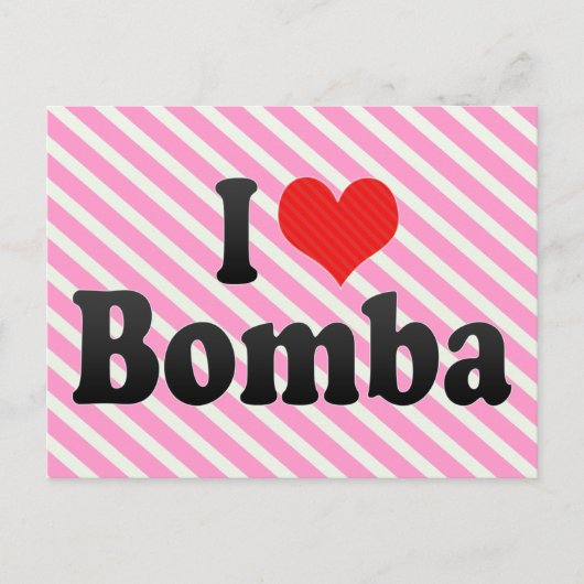 I Love Bomba Briefkaart (Voorkant)