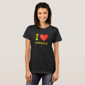 I Love Bondola in Verona of the Veronese cuisine M T-shirt (Voorkant volledig)
