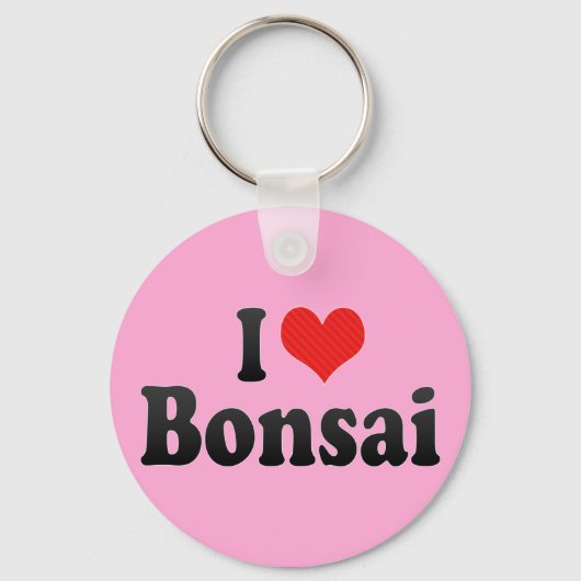 I Love Bonsai Sleutelhanger (Voorkant)