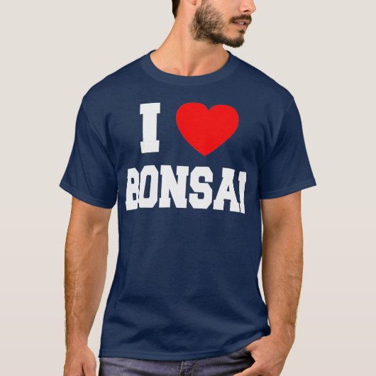 I Love Bonsai T-shirt (Voorkant)