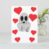 I Love BOO Mom Flat Feestdagenkaart (Staand voorkant)