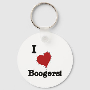 I Love Boogers Tshirts and Gifts Sleutelhanger