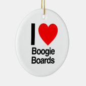i love boogie boards keramisch ornament (Rechts)