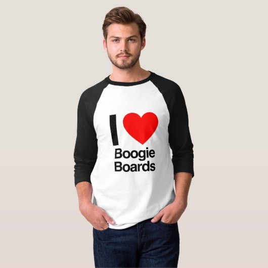 i love boogie boards t-shirt (Voorkant volledig)