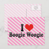 I Love Boogie Woogie Briefkaart (Voorkant / Achterkant)