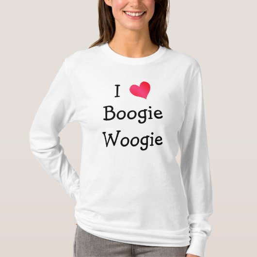 I Love Boogie Woogie T-shirt (Voorkant)