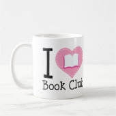 I Love Book Club Koffiemok (Links)