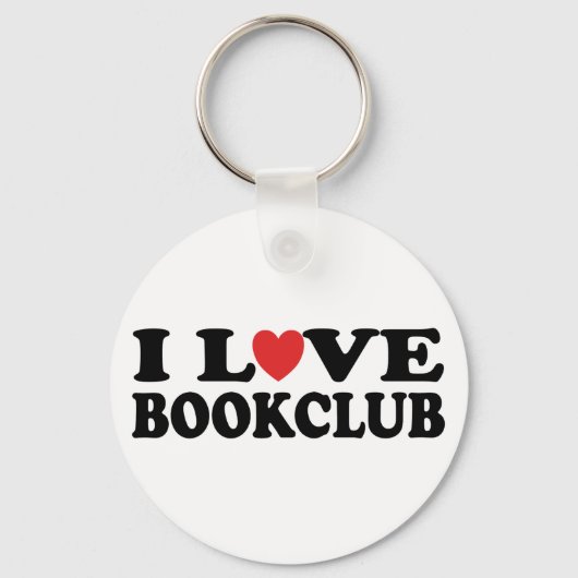 I Love Bookclub Sleutelhanger (Voorkant)