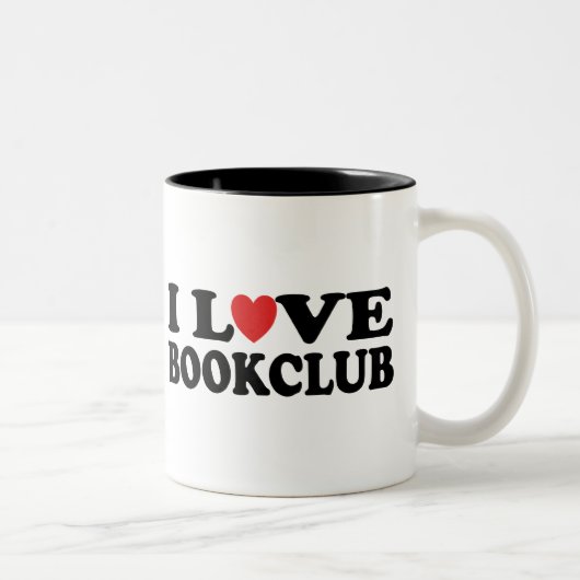 I Love Bookclub Tweekleurige Koffiemok (Rechts)