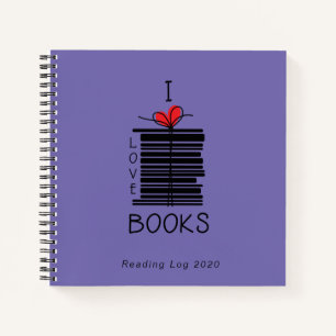 "I Love Books" 2021 Reading Log Notitieboek