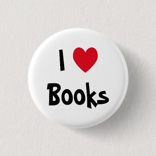 I Love Books Button (Voorkant)