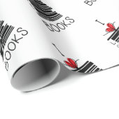"I Love Books" Cadeaupapier (Rol Hoek)